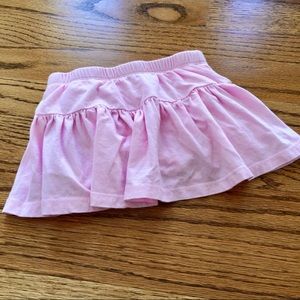 Pink cotton baby skort